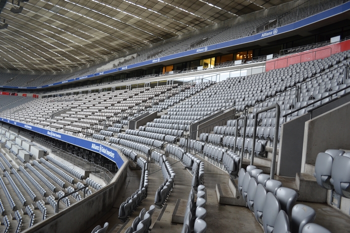 Voir le stade de foot à Munich