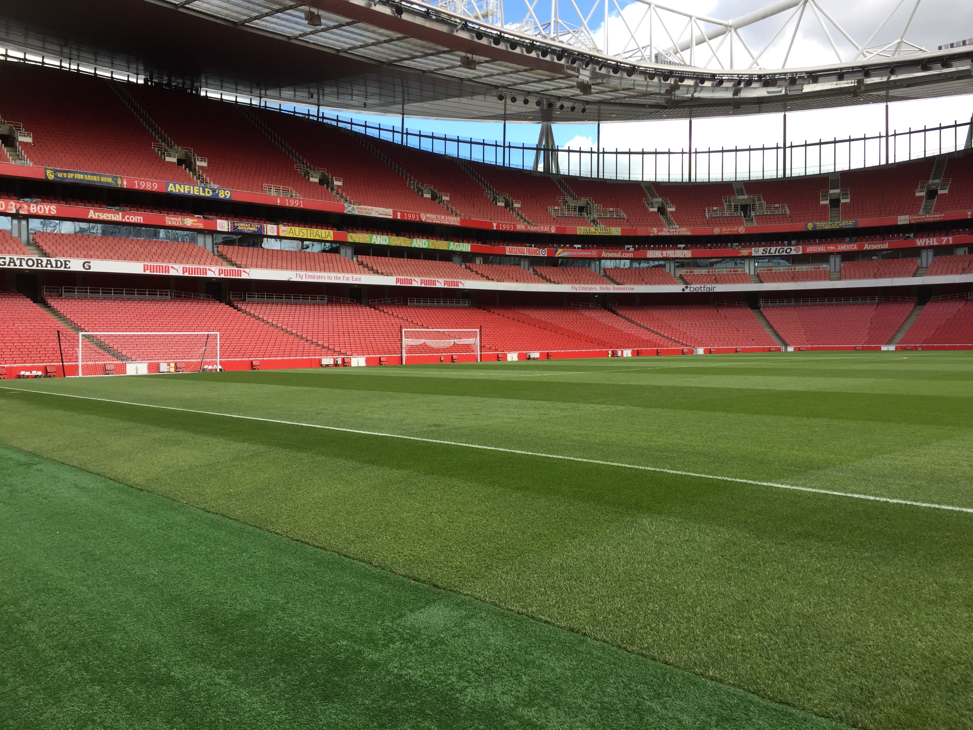 Visite du stade d'Arsenal