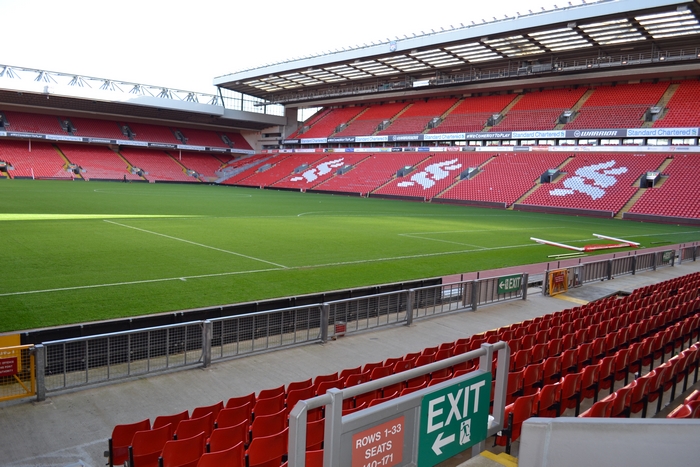 Visite du stade de Liverpool