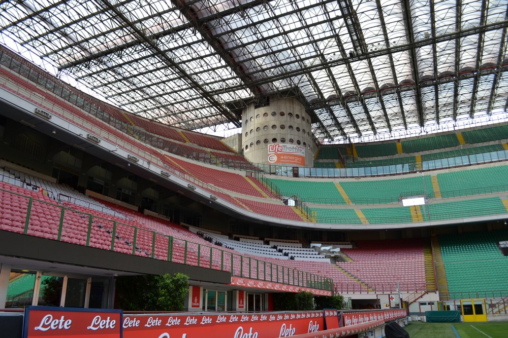 Visite du stade de Milan