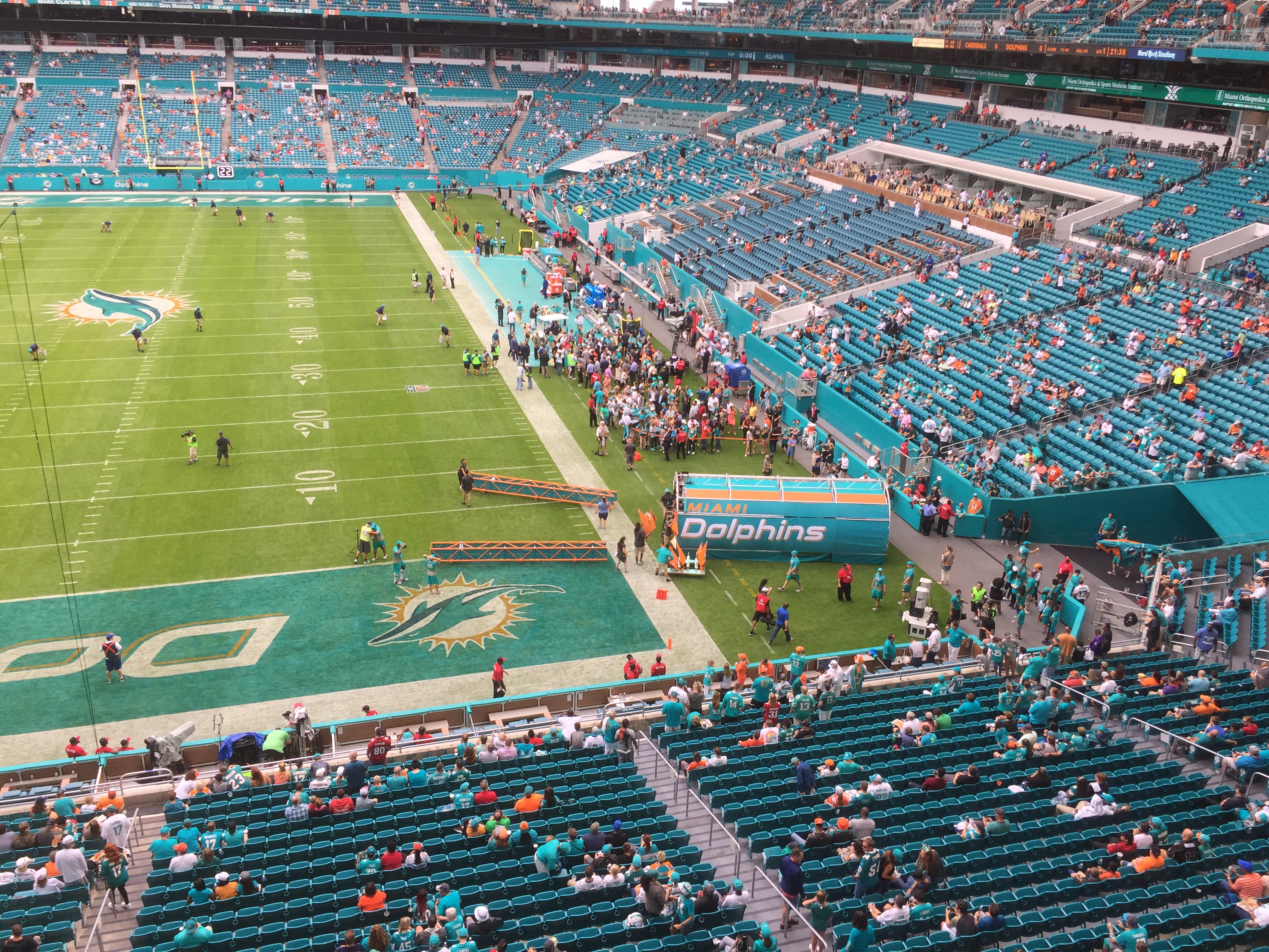 Un match de football américain à Miami