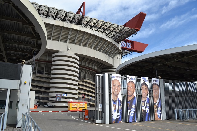 Visite du stade de Milan