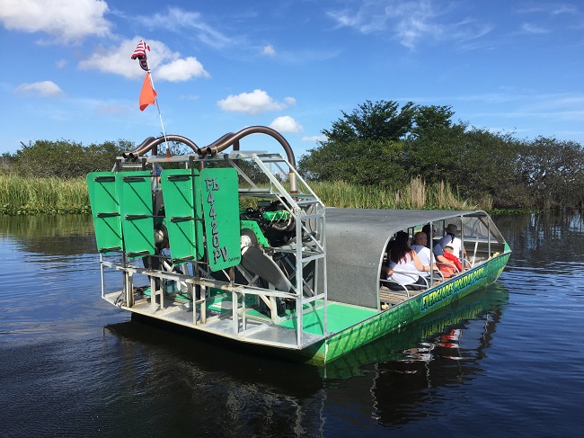 Hydroglisseur dans les Everglades