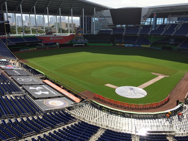 Visite du stade de baseball de Miami