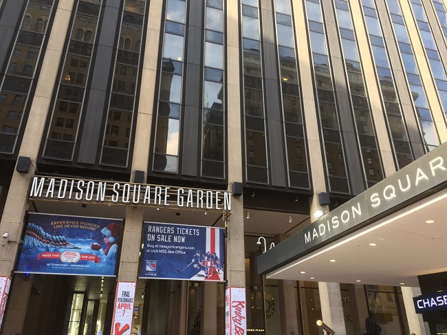 Visite du Madison Square Garden de New York