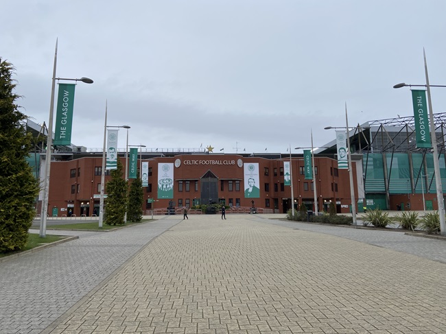 Le stade de football de Glasgow