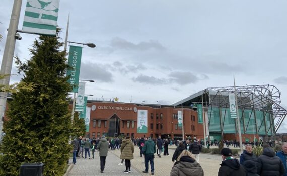 Voir le stade de Glasgow